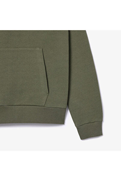 Lacoste Erkek Classic Fit Kapüşonlu Haki Sweatshirt