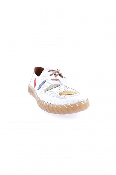 DGN Pantofi ocazional de damă, alb, din piele naturală 78232110