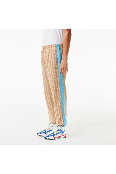 Lacoste Erkek Regular Fit Monogram Bej Eşofman Altı