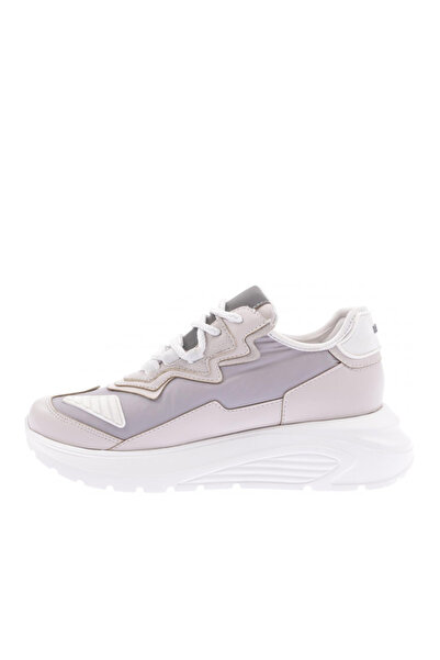 DGN Kadın Bağcıklı Kalın Taban Sneakers Ayakkabı Buz 15298163118