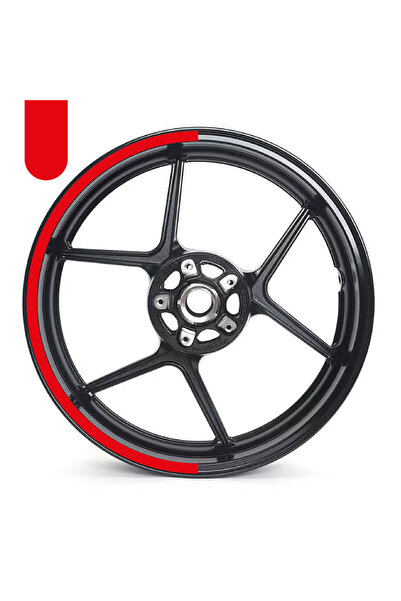 ARONA Motosiklet Yarım Jant Dış Kaplama Sticker Etiketi Yapışkanlı Folyo Şık ...