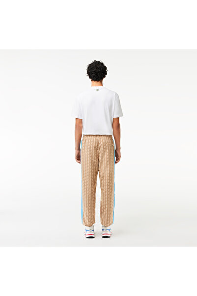 Lacoste Erkek Regular Fit Monogram Bej Eşofman Altı