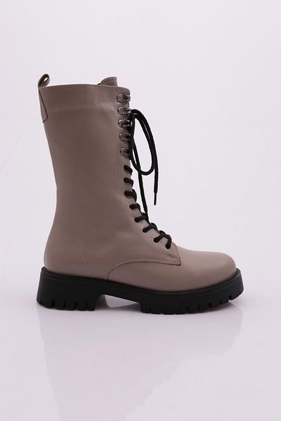 DGN Women's Lace-Up Boots Mink 326313