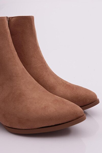 DGN Dámské semišové boty na podpatku se špičatou špičkou 291918212674