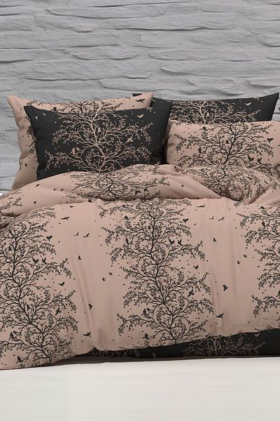 LATTE TEKSTİL Σετ Παπλωματοθήκη Sunrise Double, Cotton Ranforce, Συνδυασμός Ύφασμα με Σχέδια