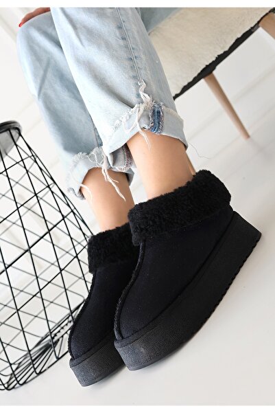 BESKAR Μποτάκια Edali Black Suede