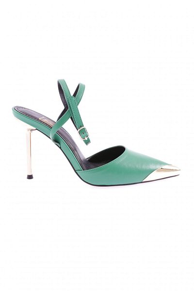 DGN K5051 - Thin Heeled Low-Cut Pointed Toe Women's Shoes, Ankle Strap