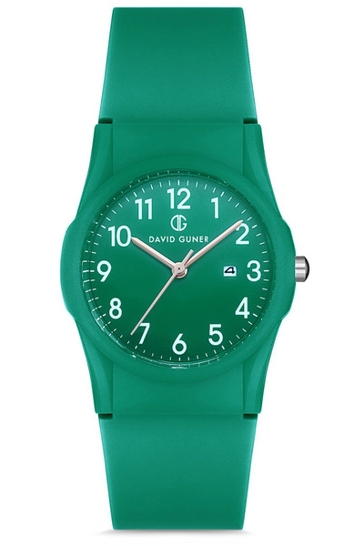 DAVID GUNER Men's Wristwatch Green Dg-8463Ld-Zj10 Steel Strap Quartz Movement...