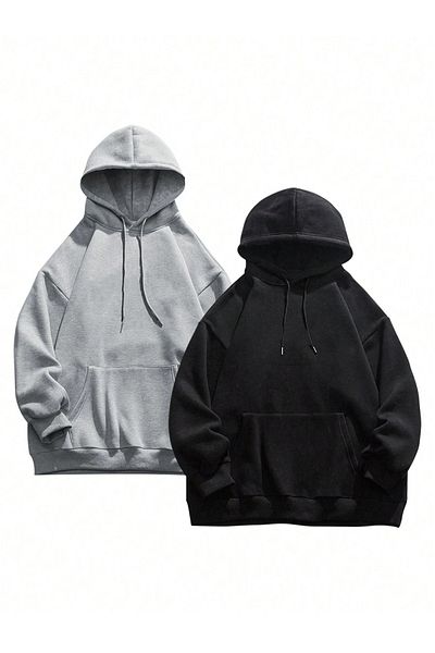 Richarlison Unisex Black-Grey Oversize 2 Pack Hooded Sweatshirt