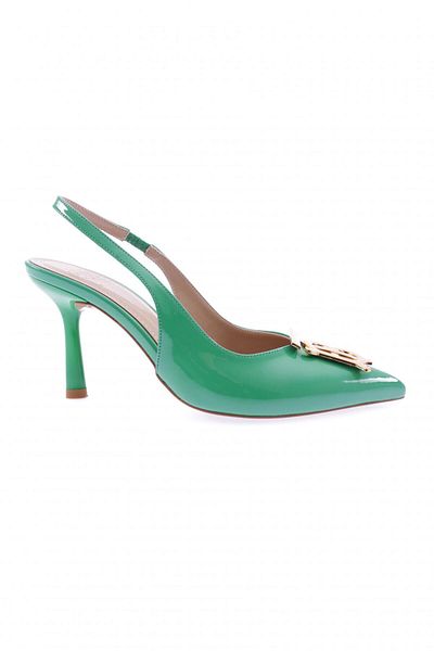 DGN Pantofi de damă cu vârf ascuțit T Vharf cu cataramă cu toc slingback 81163236