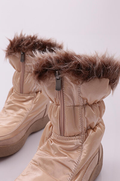 DGN Boğazı Kürk Detaylı Kadın Kar Bot Nude 242153138