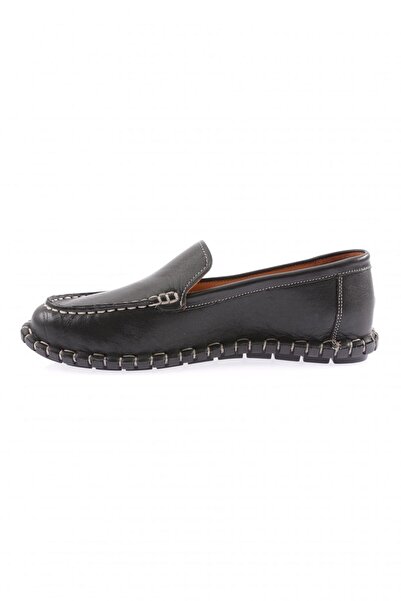 DGN 603-23y Kadin Dikiş Detayli Loafer Ayakkabı