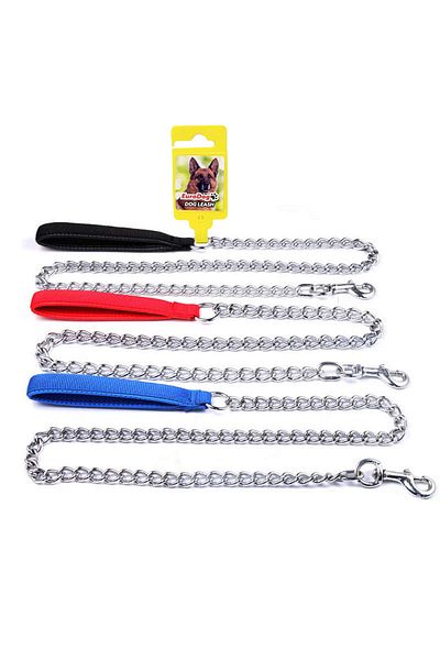 Eurodog Soft Handle Chain Hand Leash 3 mm 120 cm Dpmah