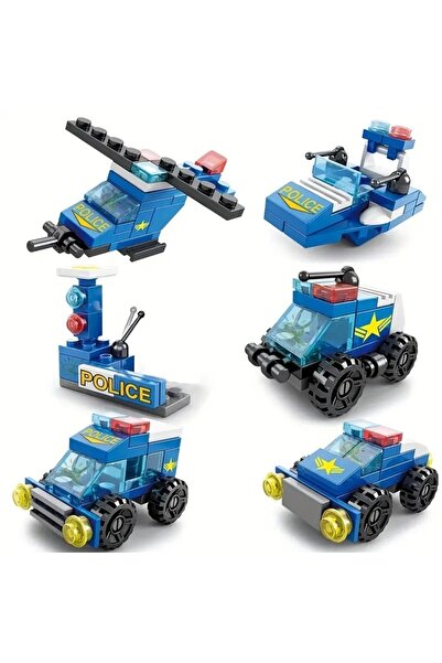 BUILDING BLOCK Polis Merkezi 3D BULDING BLOCKS 147 Parça 6+ YAŞ Polis Araçları Eğitici Bloklar Hediye