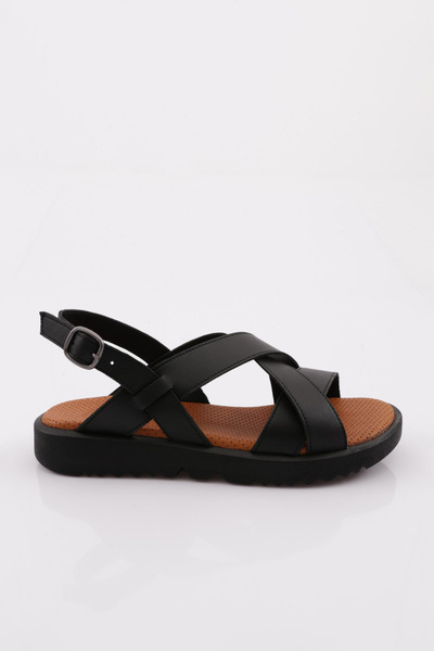 DGN 3034 Women's Ankle Strap Cross Strap Sandals