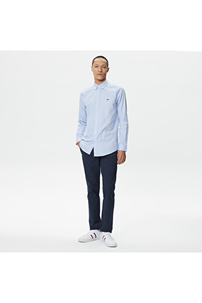 Lacoste Erkek Slim Fit Baskılı Lacivert Pantolon