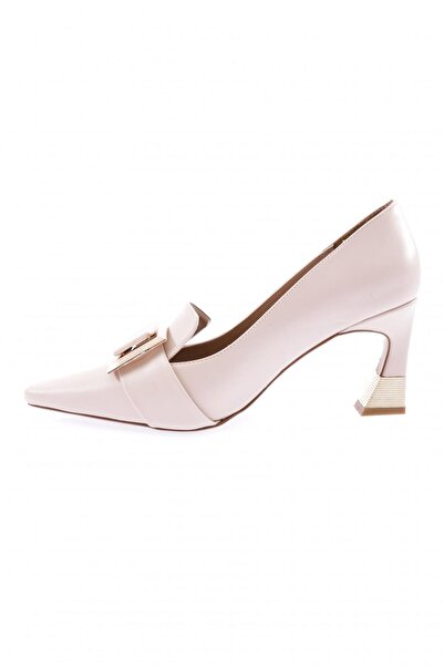 DGN 3015-23y Women's Goblet Heeled Shoes with Metal Accessories