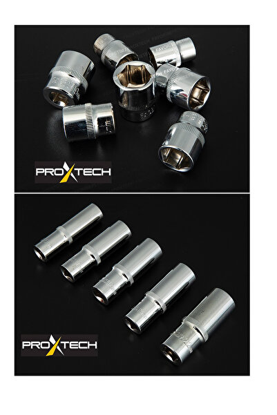 PROXTECH Valiz Çanta Cr-V Çeliği 108 Parça 1/2 Ve 1/4 Torx Cırcırlı Lokma Anahtar Takımı Bits Uç Full Set