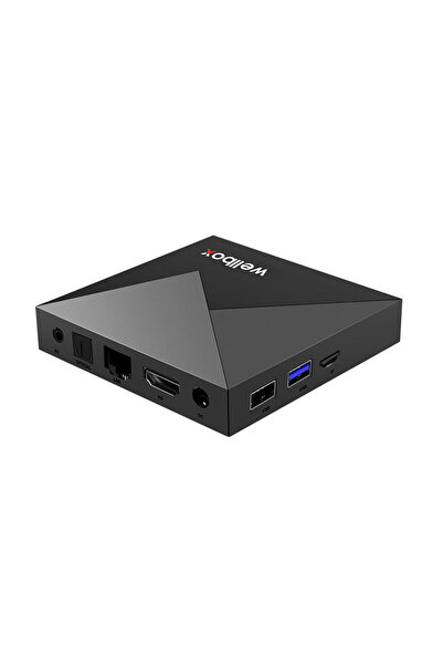 Class WELLBOX MAX3 Android TV BOX Wi-Fi Bluetooth HDMI Hafızalı Uydu Alıcısı