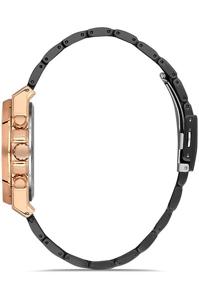 DAVID GUNER Rose Black Coated Black Dial Men's Watch Dg-8307Ga-R2