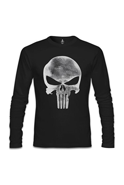 Lord T-Shirt Punisher - Logo Siyah Erkek Sweatshirt