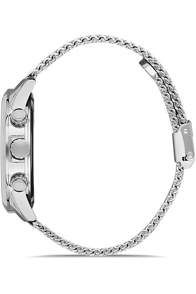 DAVID GUNER Silver Coated White Dial Men's Wristwatch Dg-8358Gc-A1