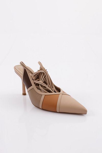 DGN 7032-22Y Women's Colorful Pointed Toe Ankle Strap Heeled Shoes