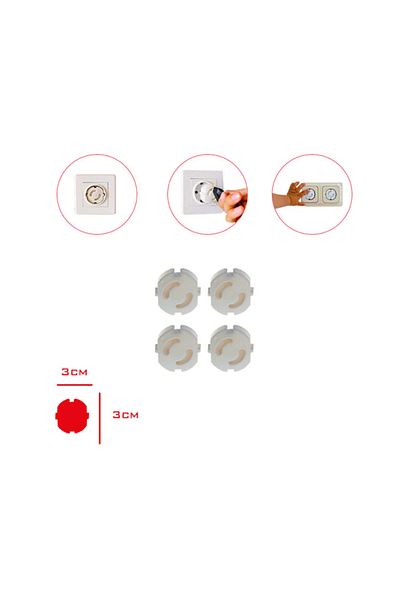 LüksEvAvm 4-Piece Child Protective Socket Cover Safety