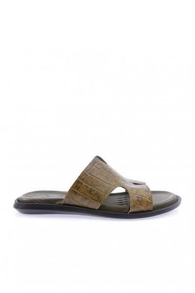 DGN Ανδρικές παντόφλες με στάμπα Roller Khaki Green 412103244