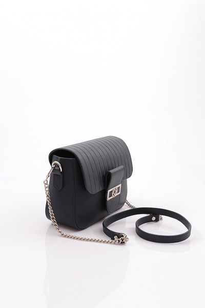 DGN Navy Blue Women's Bag with Chain and Shoulder Strap 411103279