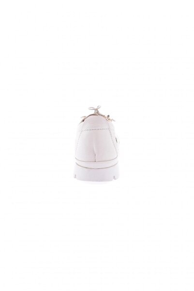 DGN Women's Rubber Laced Casual Shoes Beige Genuine Leather 10103