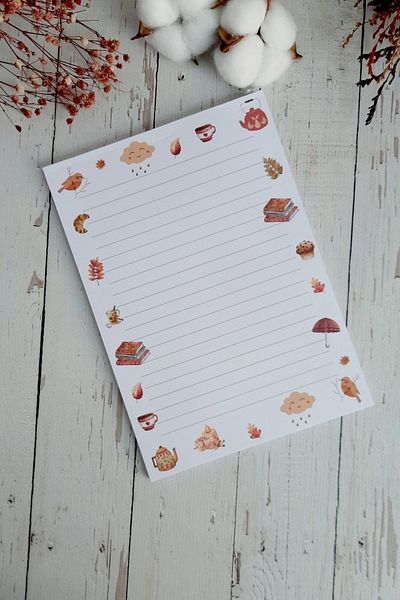 Burak Baskı Tasarım New Year's Striped A5 Notepad - Memopad, Notepad, Notebook, Note Paper
