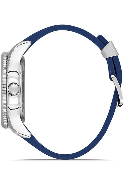 DAVID GUNER Men's Wristwatch with Silver Coated Blue Dial Dg-8619Gd-L1