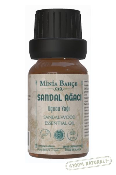 Minia Bahçe Bitki ve Sanat Atölyesi 100% Pure Sandalwood Essential Oil - 2.5 Ml
