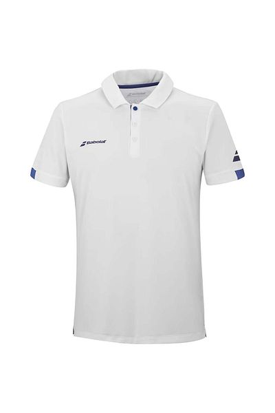 BABOLAT Play Polo Men's White Polo T-Shirt