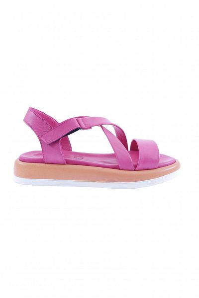 DGN 213-2133-23y Women's Cross Strap Velcro Sandals