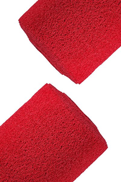 edukkanim Kaydırmaz Kırmızı Karmaşık Paspas En:100cm