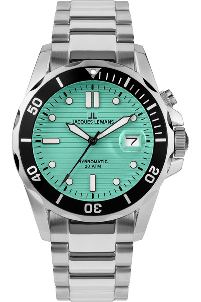 Jacques Lemans ساعة اليد الرجالية Hybromatic 1-2170i