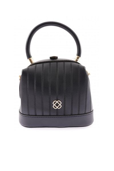 DGN Navy Blue Cross Chain Strap Bag - 41233279
