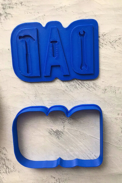 CESTOPİENO قالب كوكي بتصميم العجين المكتوب من Dad، سيراميك، عجينة السكر، عجين...