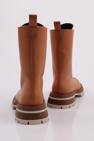 DGN Lace-Up Γυναικείες Μπότες - Honey Skin 511521085