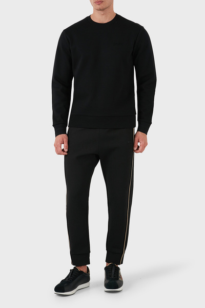 BOSS Pamuklu Logolu Slim Fit Bisiklet Yaka Sweat Erkek SWEAT 50528312 001