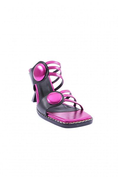 DGN Deschidere fucsia 183286   papuci de damă cu curea cu cataramă