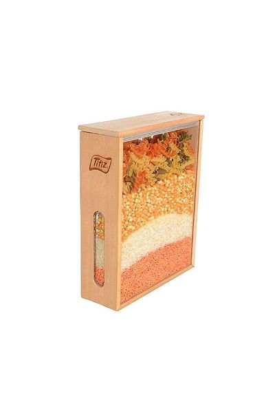 Angoravi Wooden Storage Container Woodbox Pulses Organizer 1.7 LT