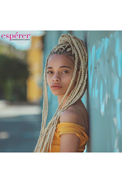 Carmella شعر صناعي مضفر إسبيرير 100 جرام. - بلاتينيوم RSPRK34-ESRDNS