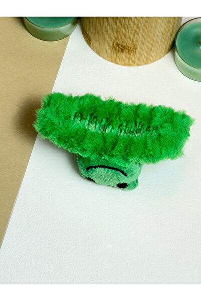 PREGIO Plush Peg Buckle with Green Frog Figure 11 cm