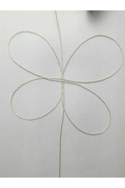 Eskişehir hobi sanat 0,6 mm 50 μέτρα κορδόνι χάντρες προσευχής Μπεζ Χρώμα