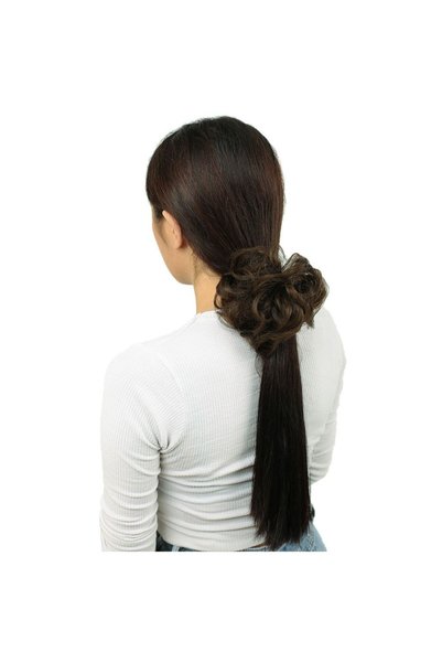 SÇ PERUK Elastic Hair Bun Clip - Auburn
