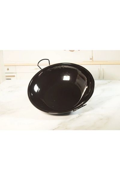 nuit dose Wog Type Deep Sheet Roasting Pan - 28 cm Enamel for Camping - Picnic