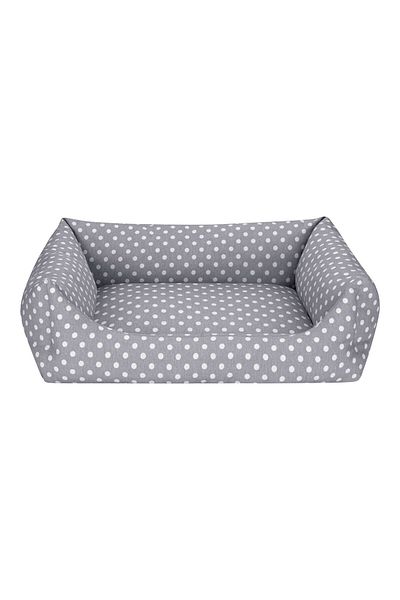 Pet Comfort Uniform Gray Polka Dot Dog Bed m 60X70Cm Alsat